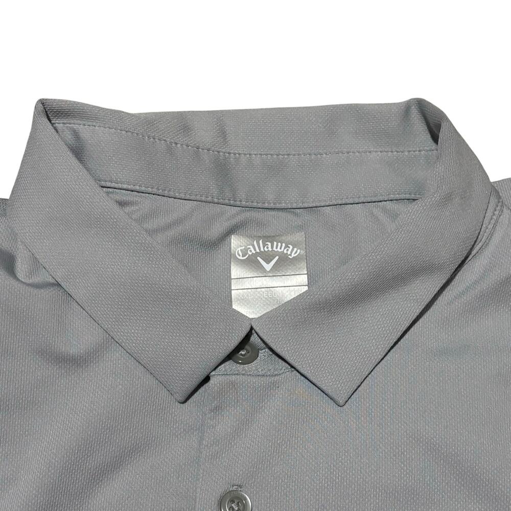 LOT OF 3 - Callaway Opti-Dri Performance Golf Polo Men’s 2XL Black Blue Gray EUC - Picture 5 of 7